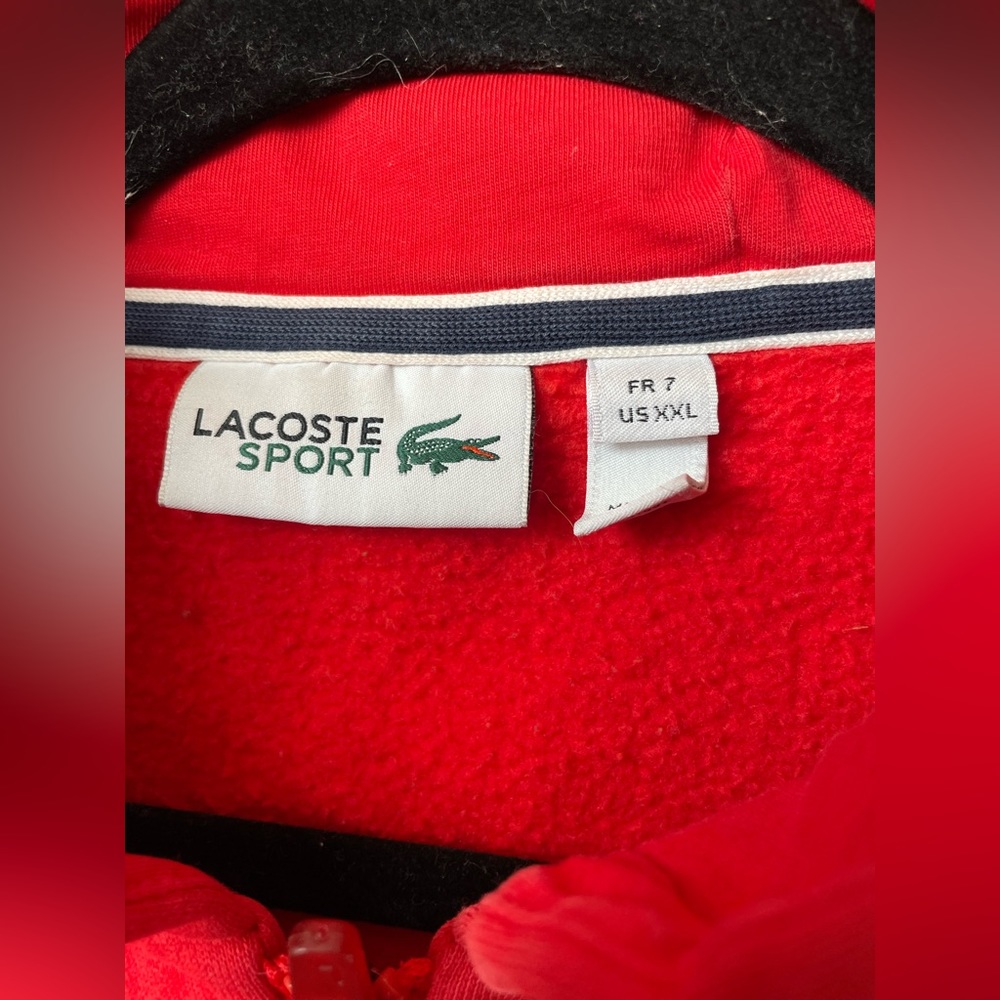 Red Lacoste Sport Jacket - Picture 9 of 9